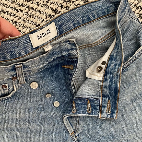 Agolde Upsized Criss Cross Jeans (Eternal) - Picture 2 of 4